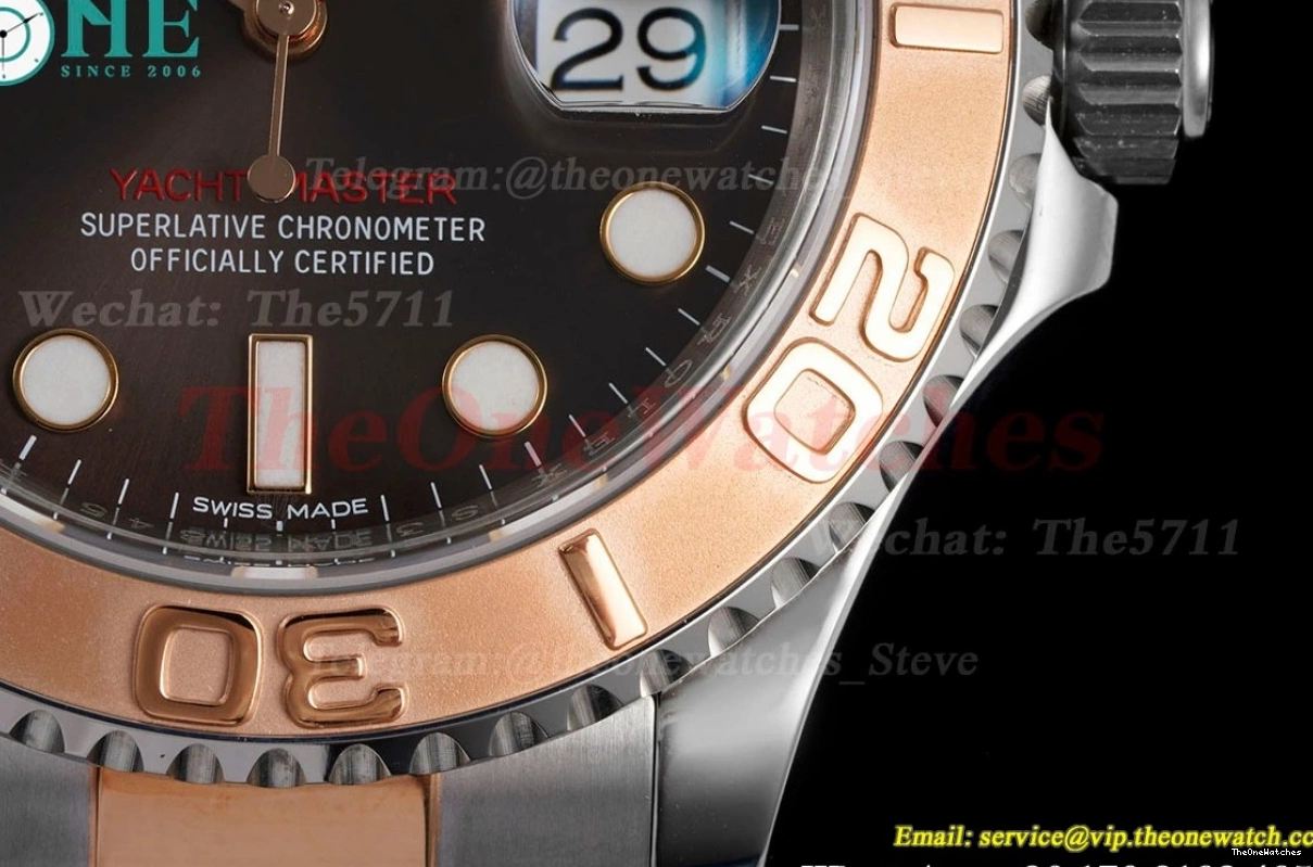 VSF Dial VS3135 Yacht-Master Brown 116621 RG SS 40mm 0131
